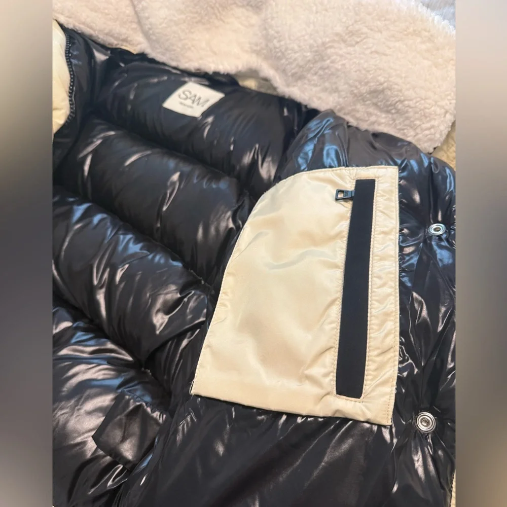 SAM NY Cream Down Puffer Jacket - Picture 9 of 13